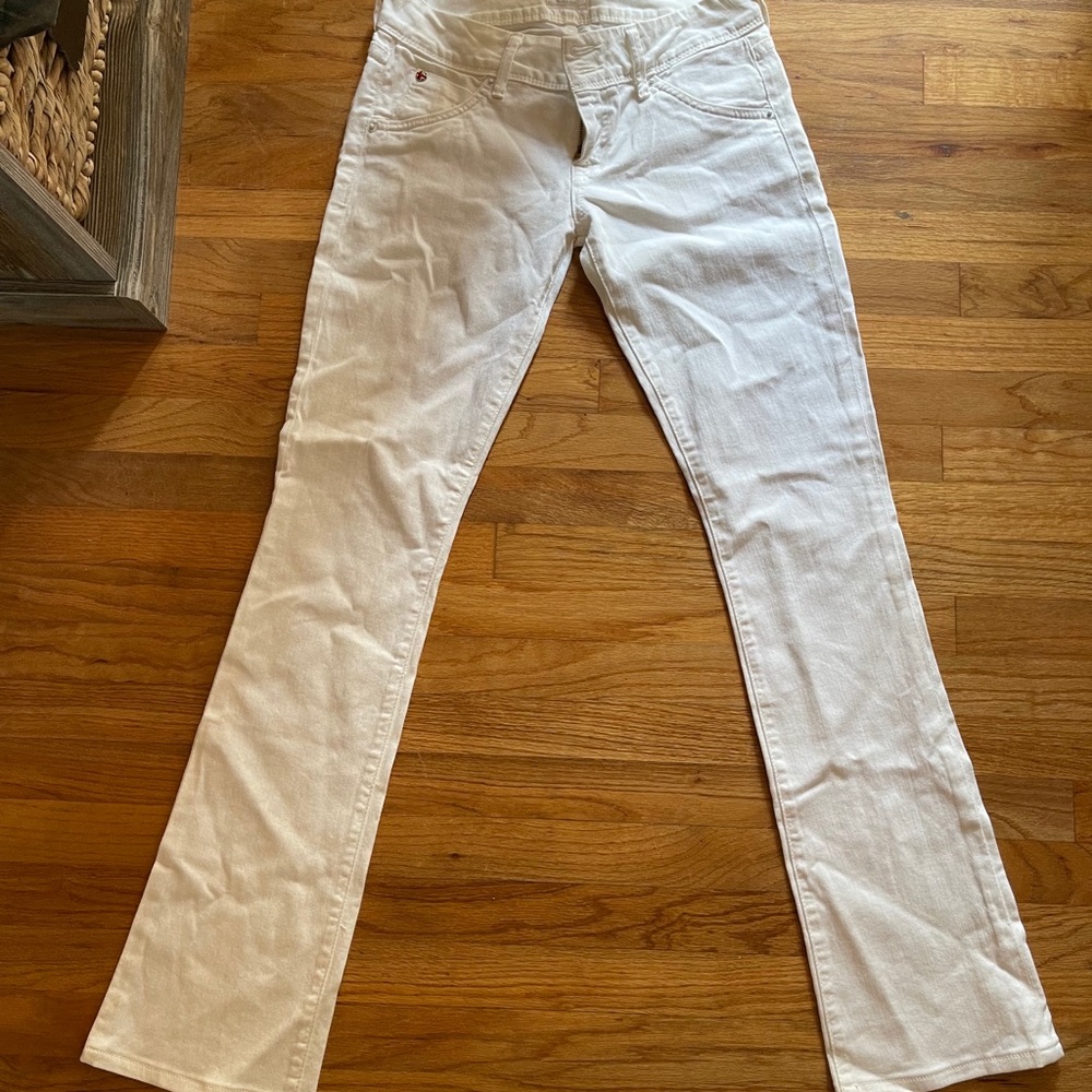 Hudson Jeans, white, size 26, Beth baby boot cut
